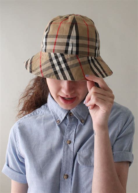 burberry reversible bucket hat vintage price|burberry bucket hat size chart.